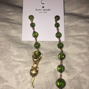 NWOT Kate spade drop cat earrings